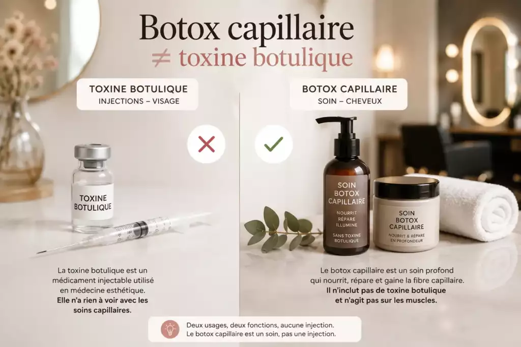 Botox capillaire sans toxine botulique : soin des cheveux en salon